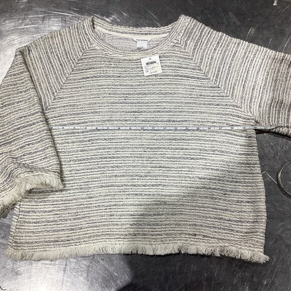 Club Monaco Textured Striped Sweater — Size Large - Picture 1 of 4
